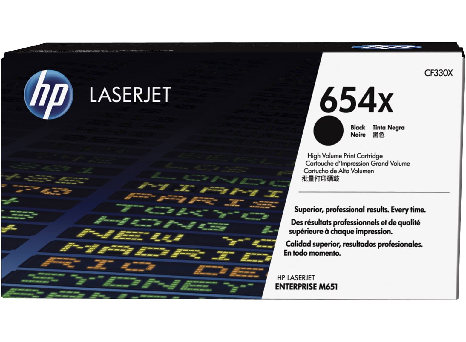 No 654X Yüksek Kapasite Siyah 20500 Sayfa Lazer Toner