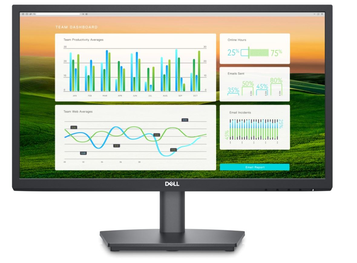 E- Serisi, 22 Monitor, 21,5" 1920X1080, 5MS, VGA, DP, HDMI  Led  monitör