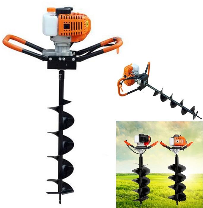 Tomking TK520 Toprak Burgu Makinası Çift Helezon 200 mm