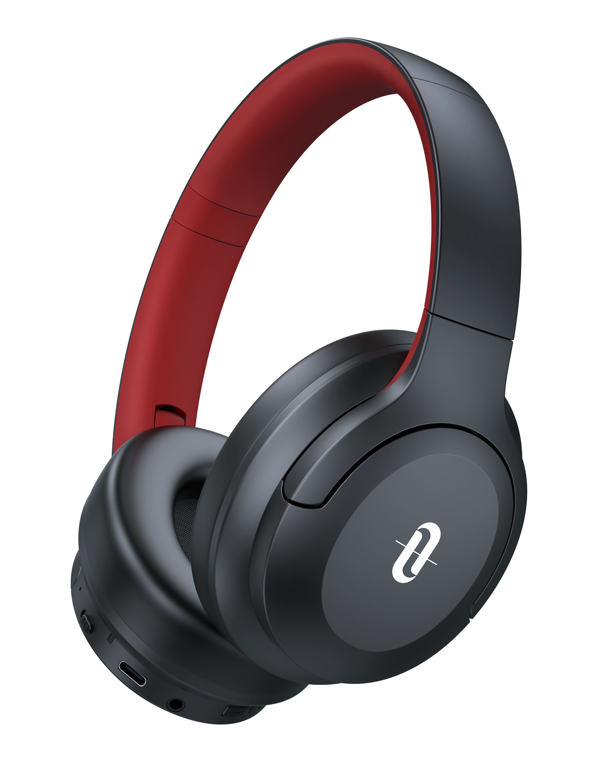 Bluetooth 5.3 Katlanabilir Kablosuz Kulaküstü Kulaklık Kırmızı Siyah