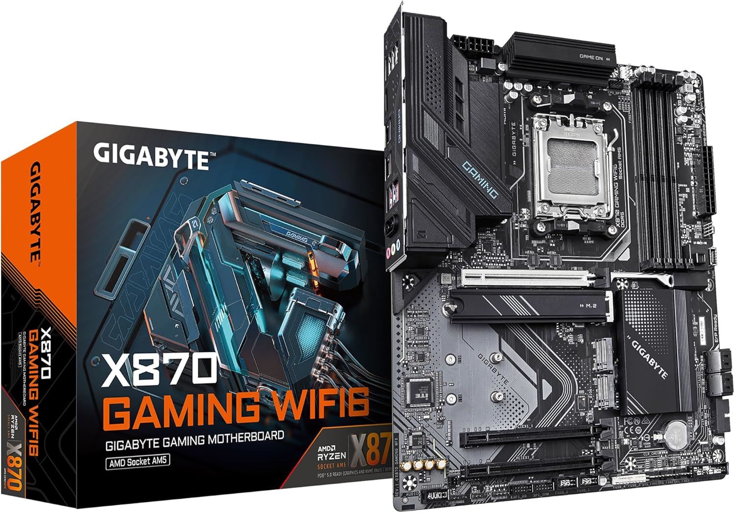 X870-GAMING-WF6 8200MHz OC DDR5 AM5 M.2 HDMI DisplayPort ATX Anakart