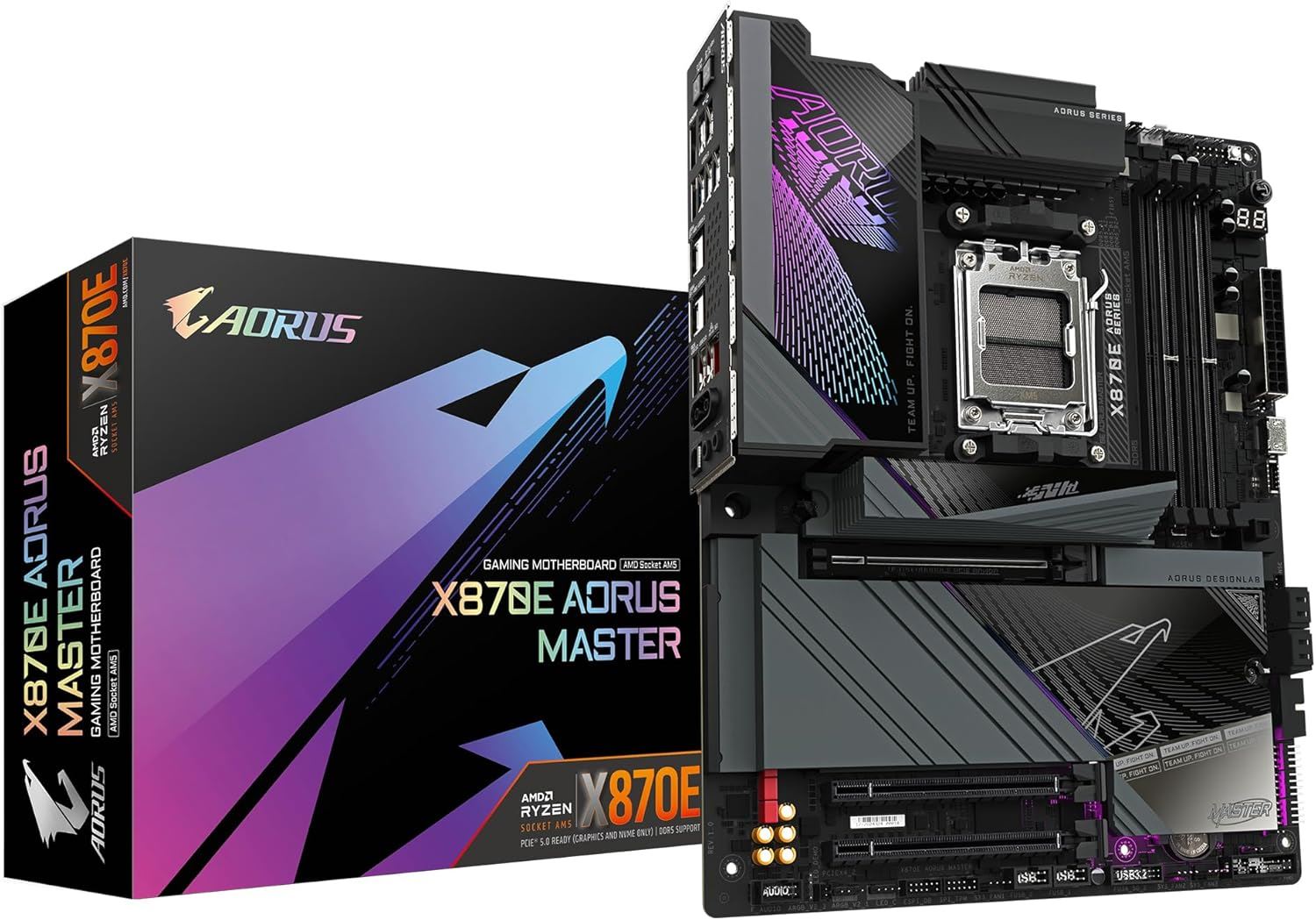 X870E-AORUS-MASTER 8600MHz OC DDR5 AM5 M.2 HDMI DisplayPort ATX Anakart