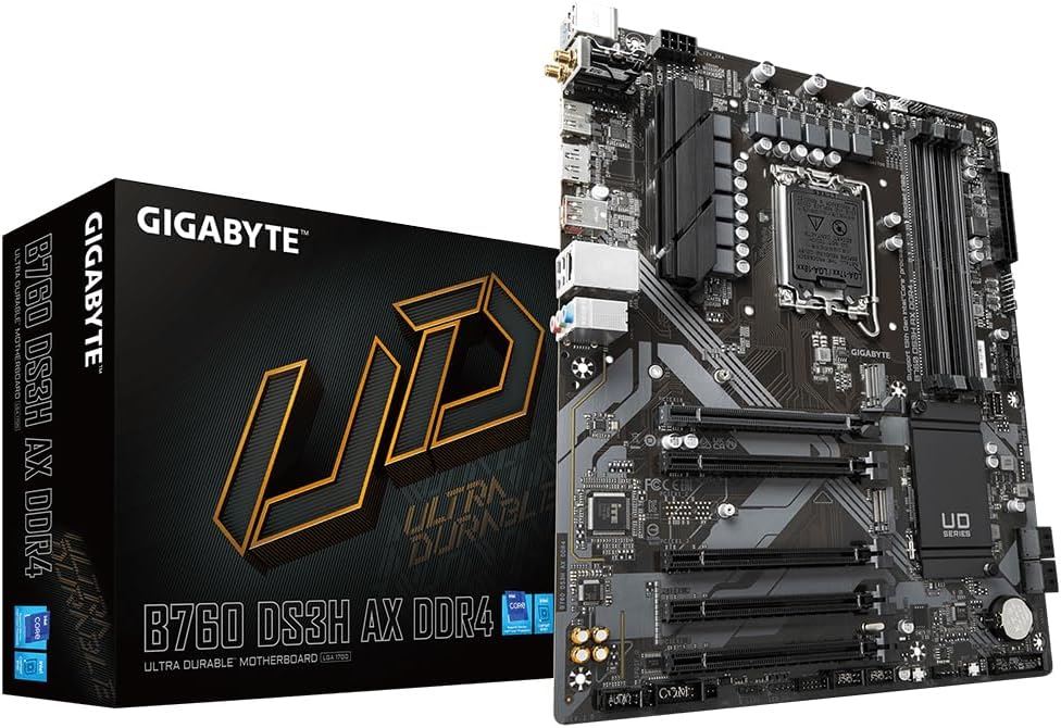 B760-DS3H-AX DDR4 5333MHz OC LGA1700 M.2 HDMI DisplayPort ATX Anakart