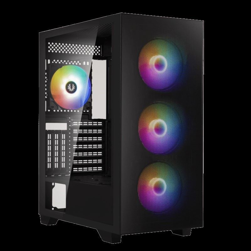 FLOW CASE BLACK 4 Fans FRGB+ 600W PSU