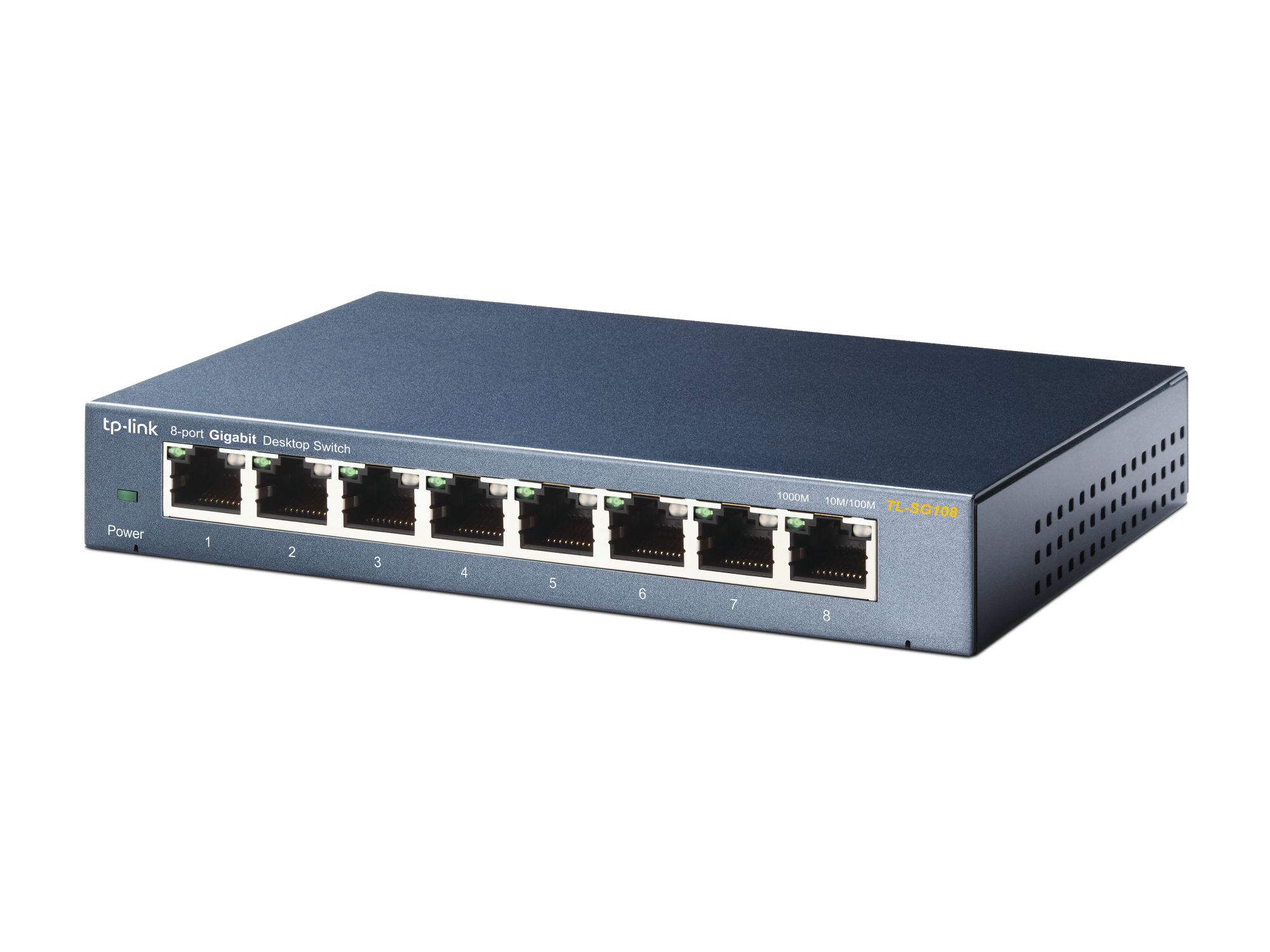 10/100/1000Mbps 8xPort %72 Güç Tasarruflu Çelik Kasa Switch