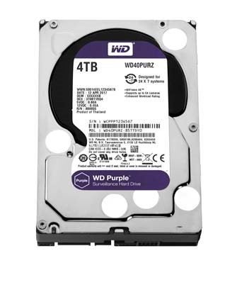 4TB Purple Sata 3.0 5400RPM 64MB 3.5" Dahili Güvenlik Diski
