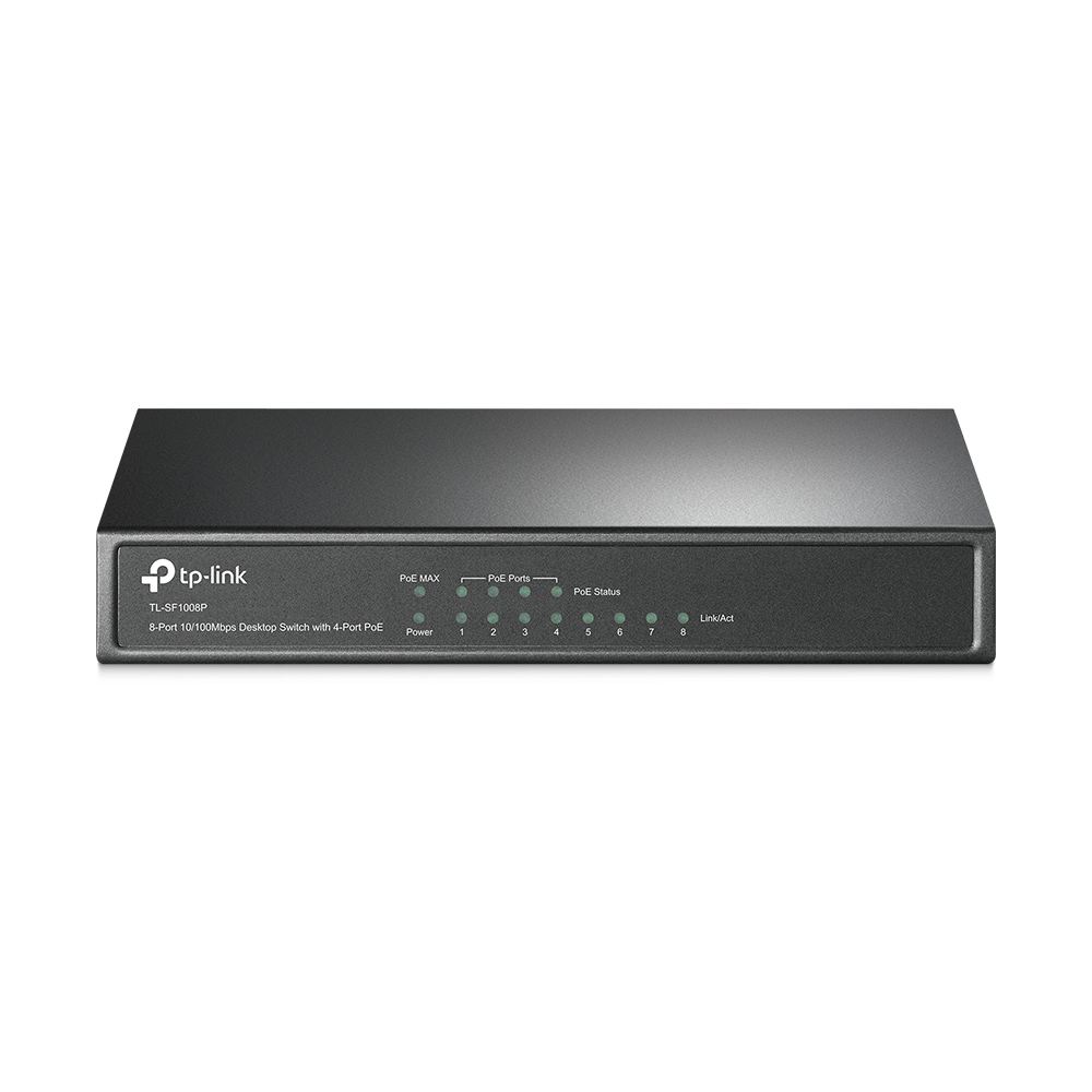 10/100Mbps 8xPort Tak-Kullan PoE Destekli Switch