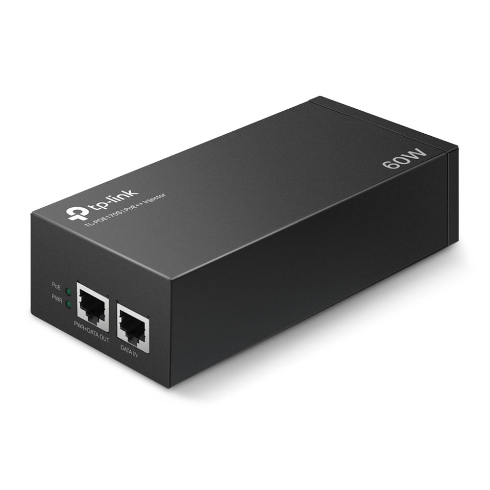 Hi-PoE/PoE++ Injector Gigabit Adapter 802.3af/at/bt Compliant 60W