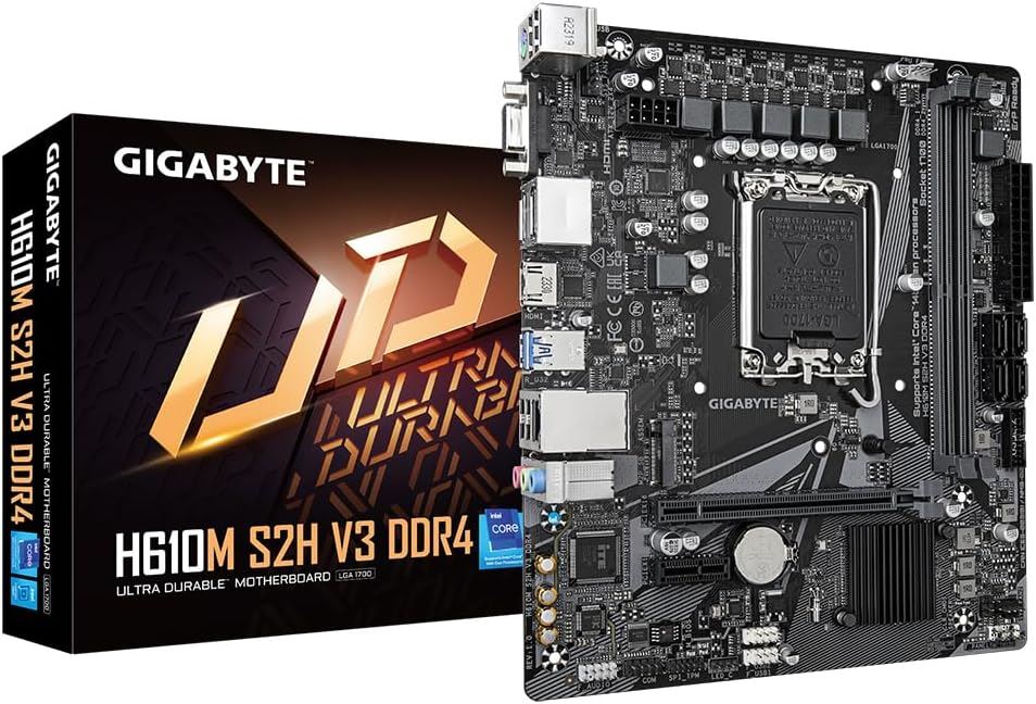 H610M-S2H-V3-DDR4 3200 MHz LGA1700 M.2 HDMI D-Sub MicroATX Anakart