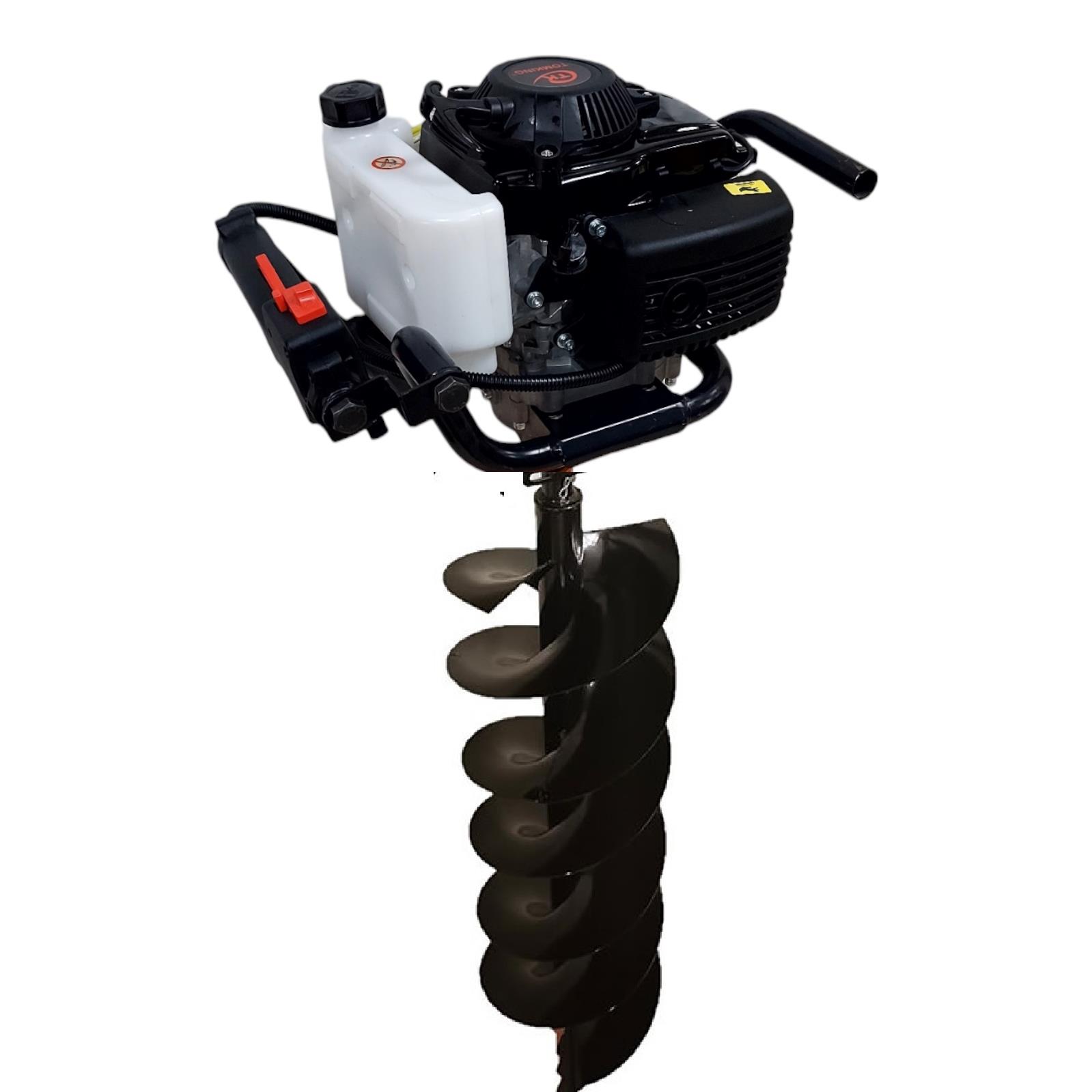 Tomking EA144P Çift Helezonlu 4 Zamanlı Toprak Burgu Makinası 300 mm 4 Hp