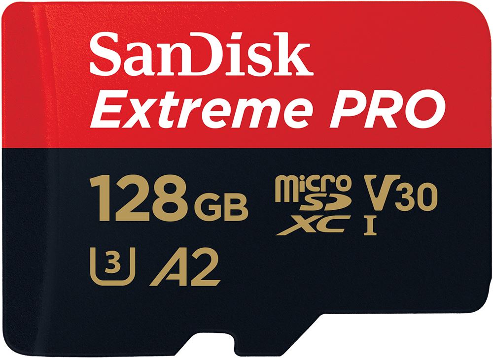128GB Extreme Pro SDXC UHS-I A2 200MB/s MicroSD Card