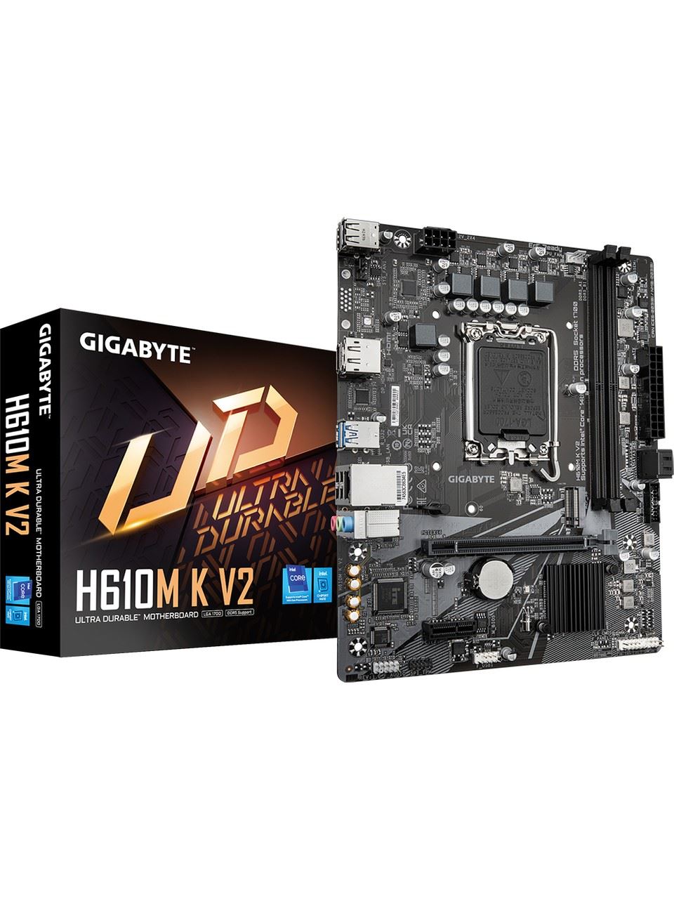 H610M-K-V2 4800MHz DDR5 LGA1700 M.2 HDMI MicroATX Anakart