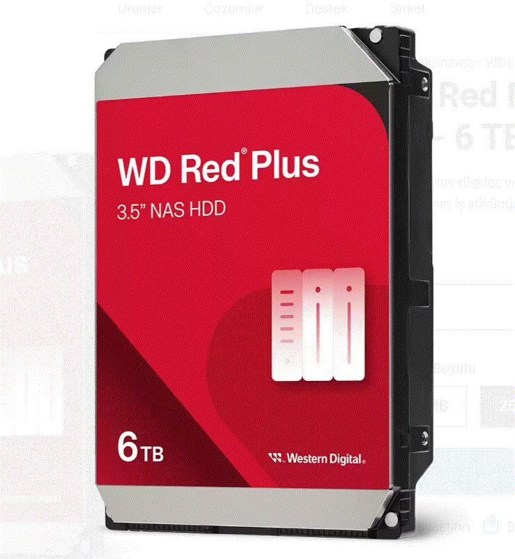 DSK 3.5'' 6TB  5400RPM SATA 256MB RED PLS