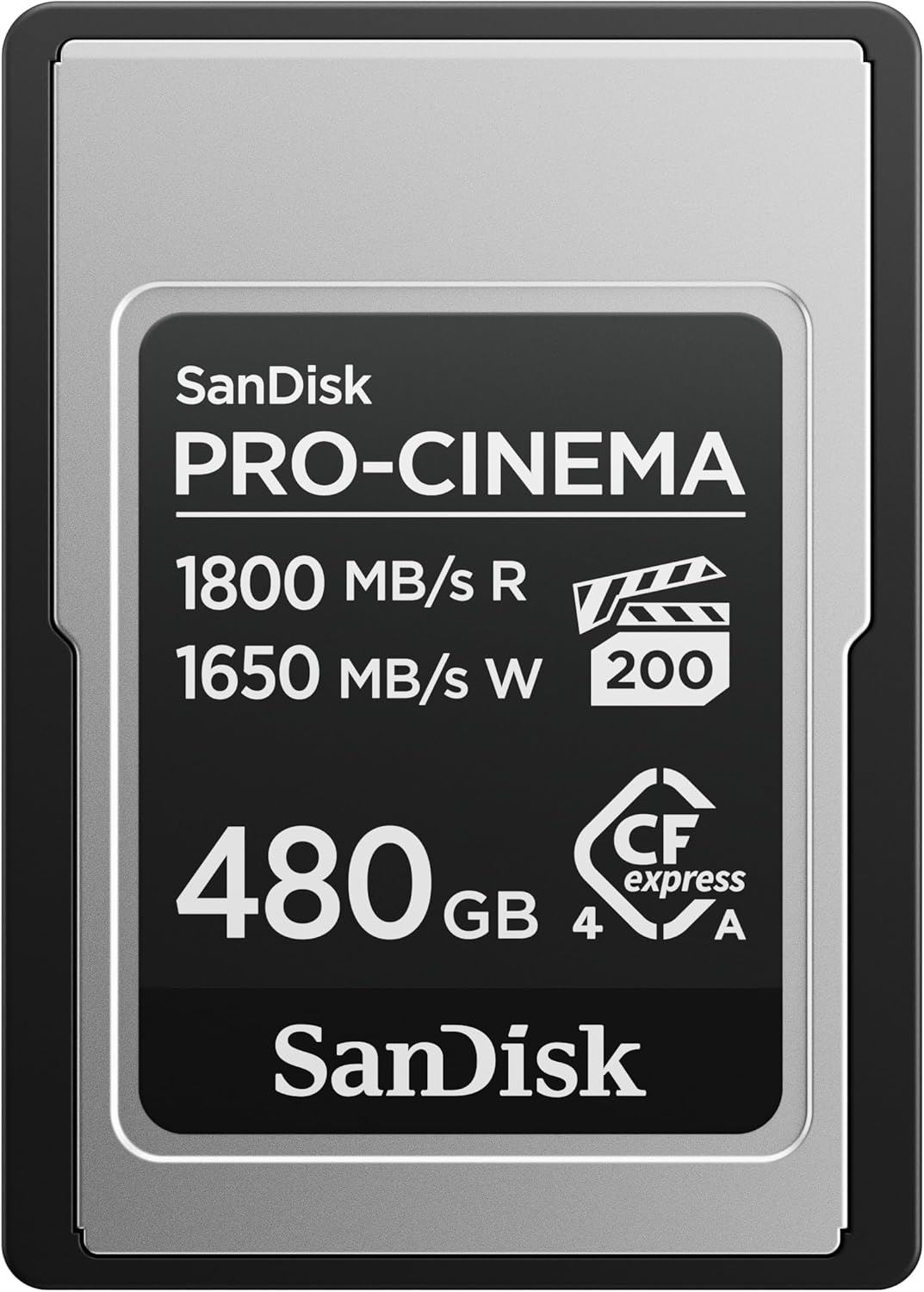 480GB PRO-CINEMA 1700 MB/s CFexpress Type-A Card
