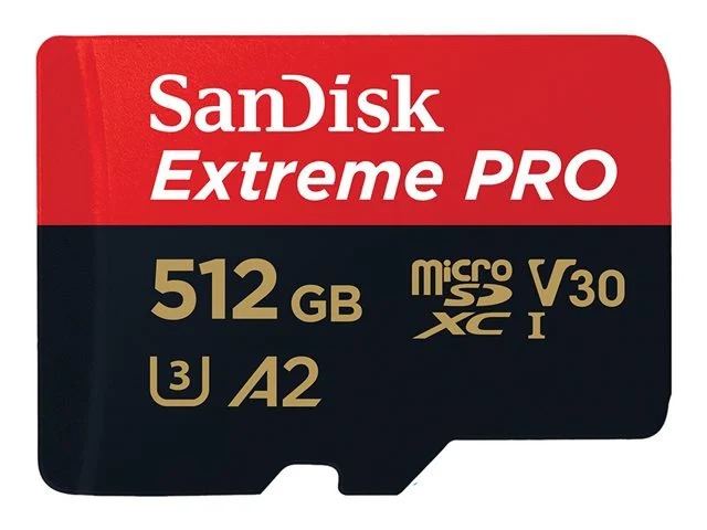 512GB Extreme Pro SDXC UHS-I A2 200MB/s MicroSD Card