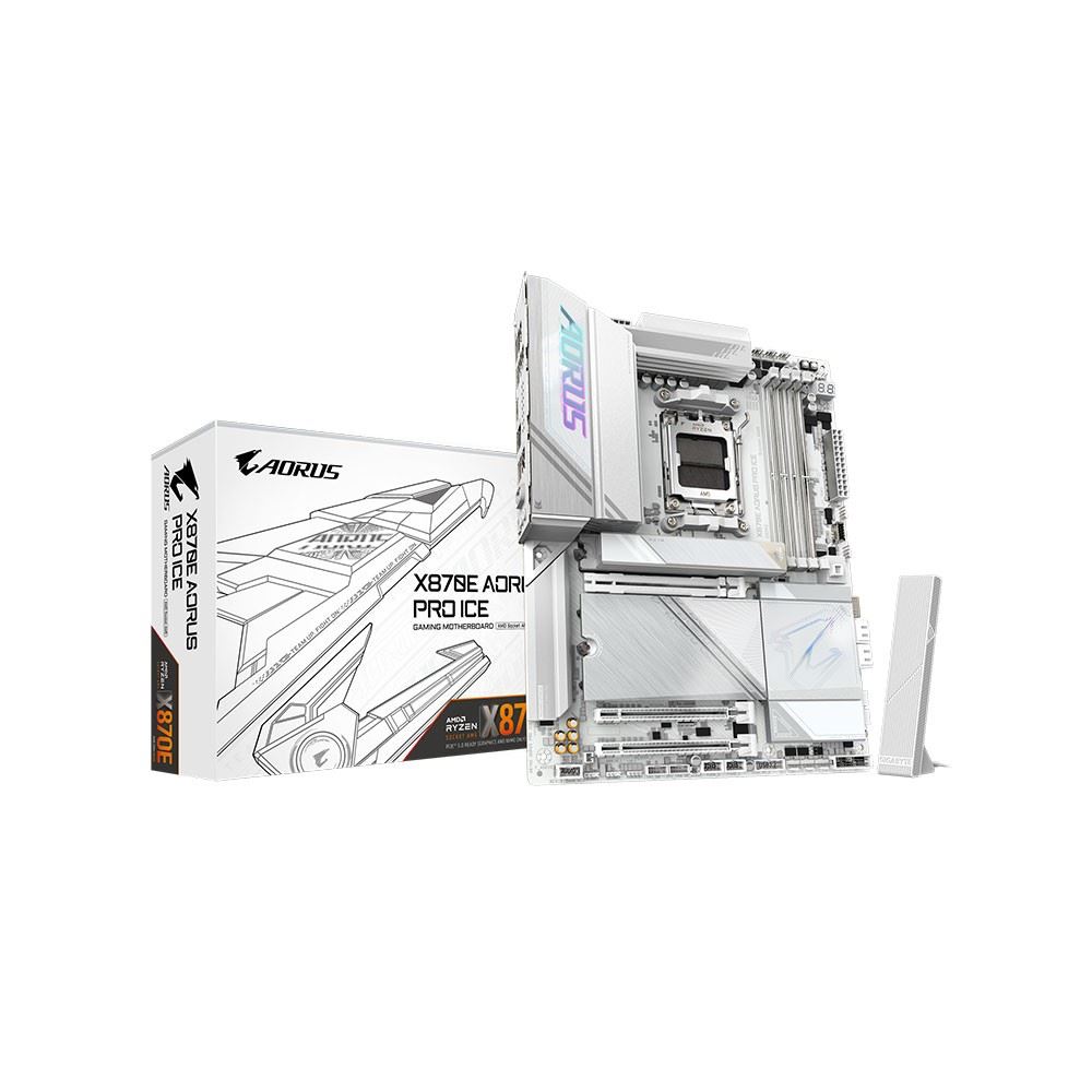 X870E-A-PRO-X-ICE 8200MHz OC DDR5 AM5 M.2 HDMI DisplayPort ATX Anakart