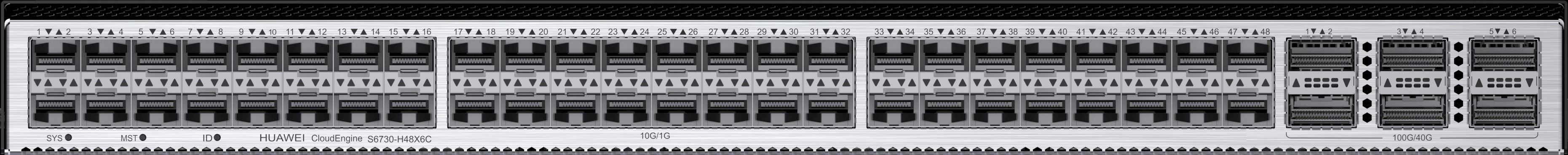 48 x 10 Gig SFP+ 6 x 40/100 Gig QSFP28 Port