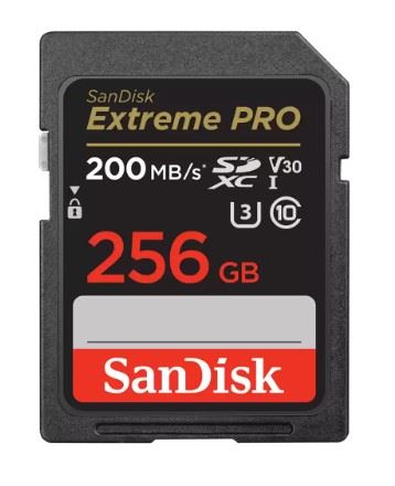 256GB Extreme PRO SDCX UHS-I 200MB/s SD Card