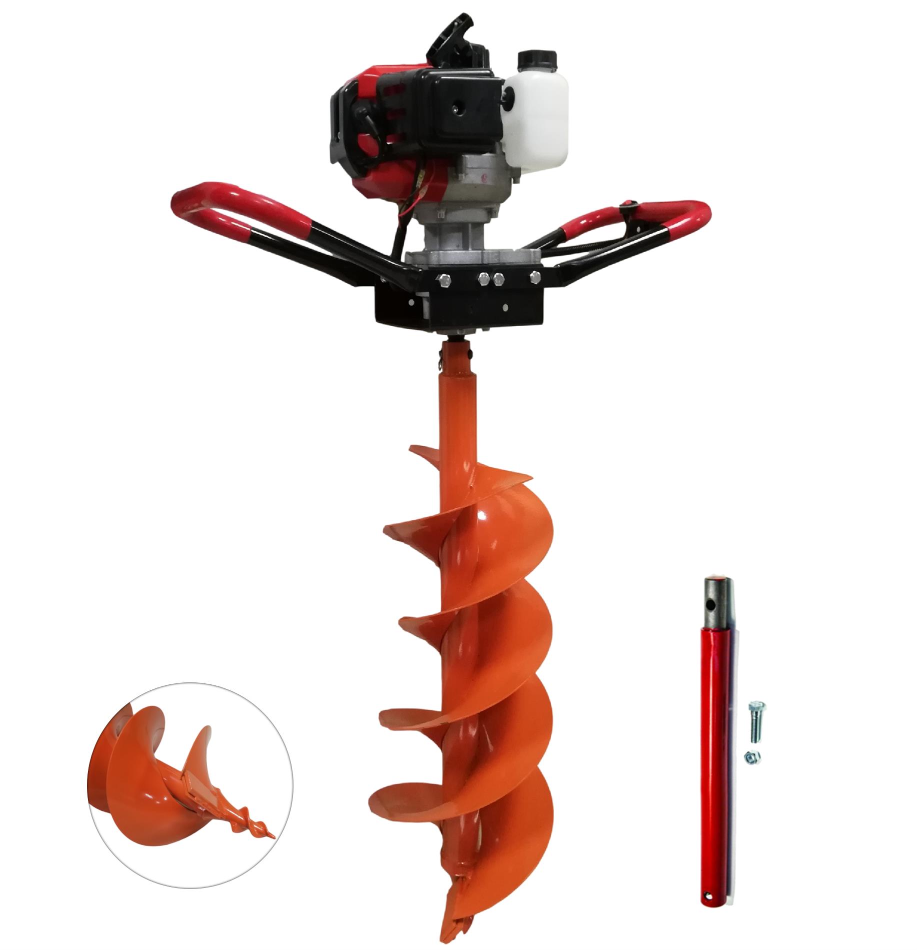 Garden Pro GP-490B Çift Helezonlu Toprak Burgu Makinası 250 mm + 30 cm Uzatma