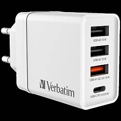 CHR-30EU2 USB CHARGER 30W WITH 1XUSB-C PD 20W/1XUSB-A QC 3.0/ 2XUSB