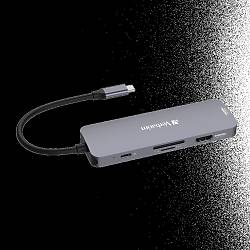 HUB USB-C Pro Multiport 8 Port 2 x HDMI 3xUSB-A 3.2xMicSDxUSB-C