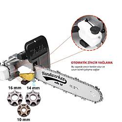 Otomatik Ya�lamal� Avu� Ta�lama Zincirli Testere Aparat� 10-14-16 mm