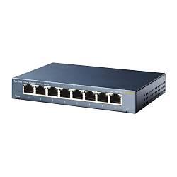 10/100/1000Mbps 8xPort %72 G�� Tasarruflu �elik Kasa Switch