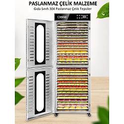 Dalle Dijital, Paslanmaz G�da ve Meyve Kurutma Makinesi 32 Tepsili