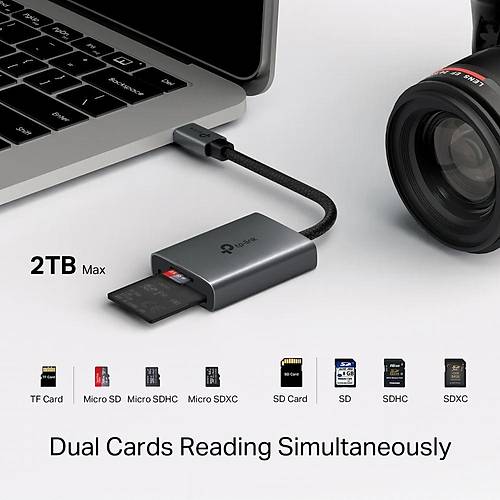 USB 3.0 Type-C-SD-microSD Card Reader