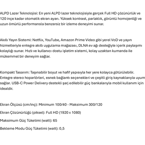 We. BEAM Full HD Mini Projekt�r