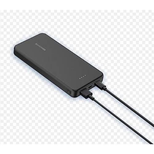 10.000mAh 15W 3 portlu 1A 1C 1Micro B �nce Siyah Powerbank