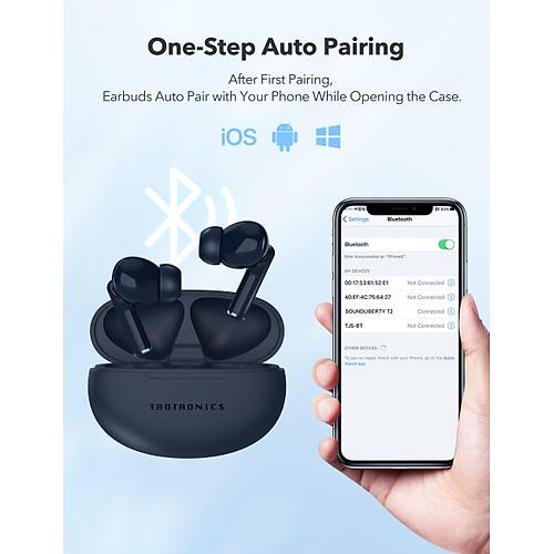 Kablosuz Kulaki�i Bluetooth Kulakl�k Mavi