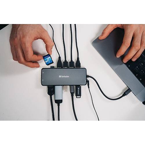 HUB USB-C Pro Multiport 14 Port 2 x HDMI VGAxRJ453 x USB-A 3.2 Gen1