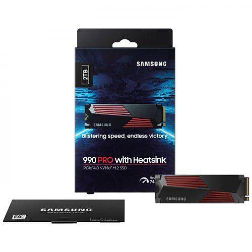 SSD M.2 2TB 990 PRO Heatsink PCIe 4.0 NVMe 7450/6900 MB/s
