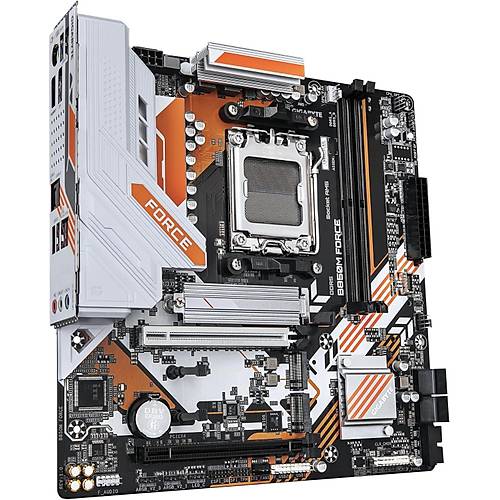 B850M-FORCE 9600MHz OC DDR5 AM5 M.2 HDMI DisplayPort MicroATX Anakart