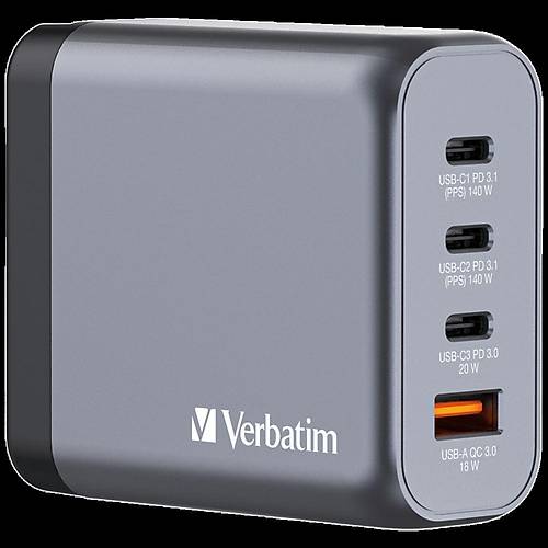 GNC-140 GaN Charger 140W 2xUSB-CPD 140W / 1 x USB-C PD 20W/ 1 x USB