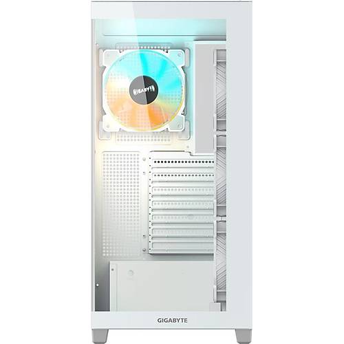 Panoramic Stealth Ice Mid Tower PC Case Beyaz Tempered Glass 4x ARGB Fan