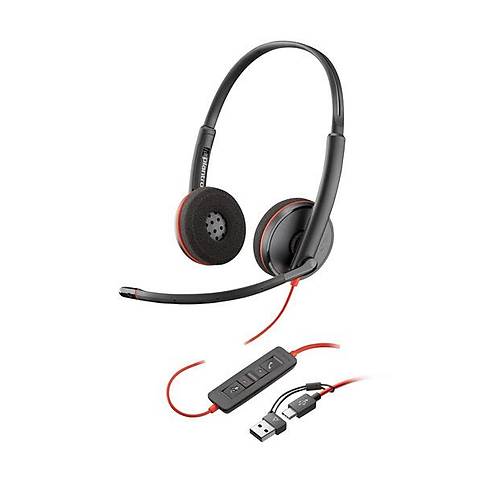 Poly BW 3220 Stereo USB-C HS +USB-C/A