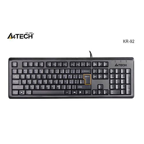 A4 TECH KR-92 Q KLAVYE USB STANDART S�YAH