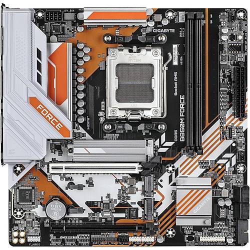 B850M-FORCE 9600MHz OC DDR5 AM5 M.2 HDMI DisplayPort MicroATX Anakart