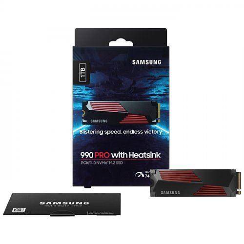 SSD M.2 1TB 990 PRO Heatsink PCIe 4.0 NVMe 7450/6900 MB/s