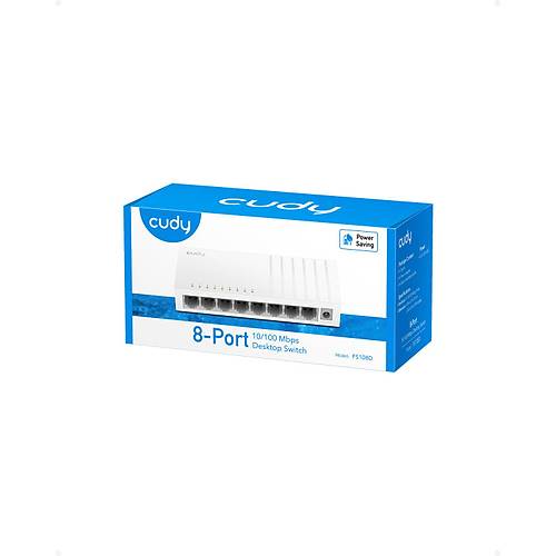 CUDY 8-Port 10/100 Mbps Desktop Switch