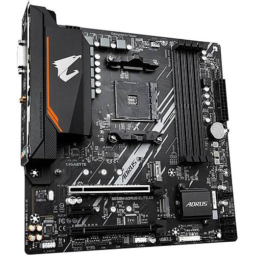 B550M-AORUSELITEAX 4733MHz OC DDR4 AM4 M.2 HDMI Micro-ATX Anakart