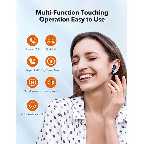 Kablosuz Kulaki�i Bluetooth Kulakl�k Mavi