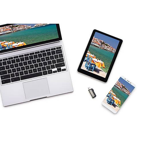 256GB Ultra Dual Drive Type-C USB 3.1 150 MB/s Flash Bellek Grey