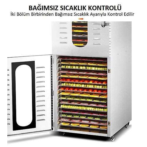 Dalle Dijital, Paslanmaz G�da ve Meyve Kurutma Makinesi 32 Tepsili