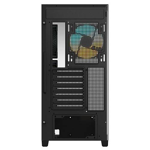 Panoramic Stealth Mid Tower PC Case Tempered Glass 4x ARGB Fan