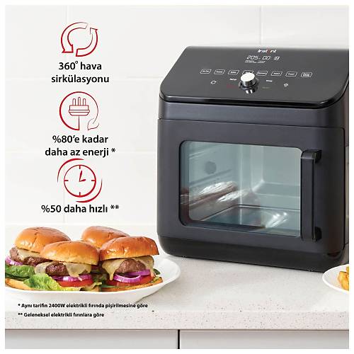 13 Litre 9 Programl� Yap��maz ve Y�kanabilir Aksesuarl� Air Fryer F�r�n