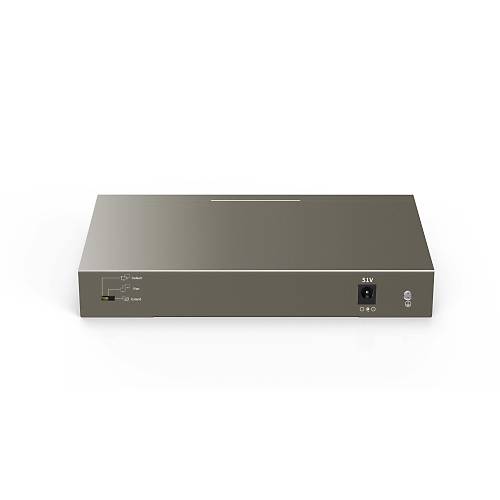 TEF1110P-8-102W 10 Port 10/100 PoE Switch 8+2 Uplink Port