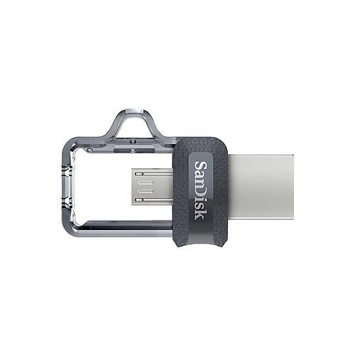 256GB Ultra Dual Drive Micro USB 3.0 130 MB/s Flash Bellek Black